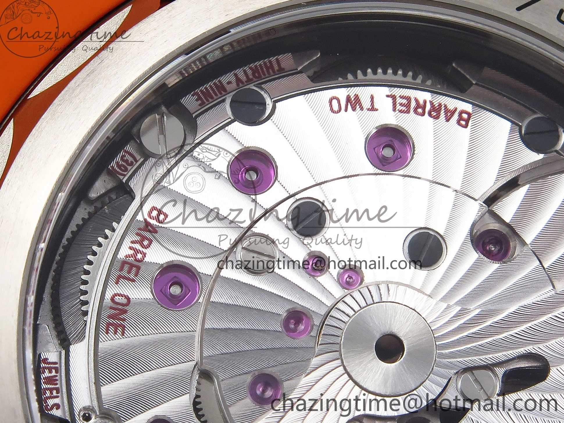 0227 Comfortable Planet Ocean 43.5mm SS VSF 1:1 Best Edition Black Orange Bezel Gray Dial on Nylon Strap A8900 Super Clone V 7730